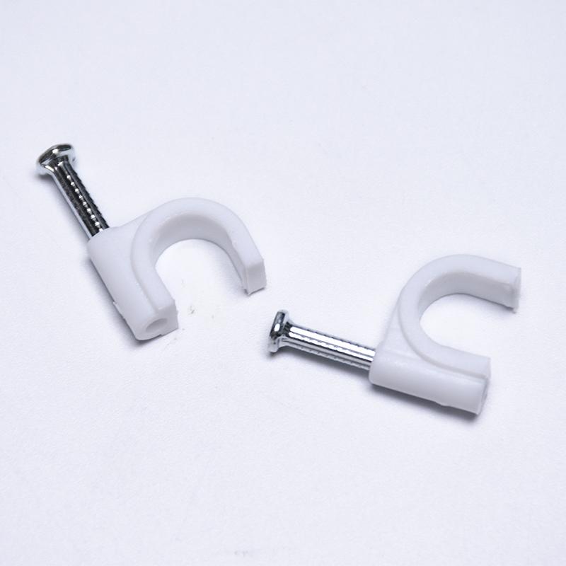 #Round Single Coaxial Nail Cles Clips pentru cabluri